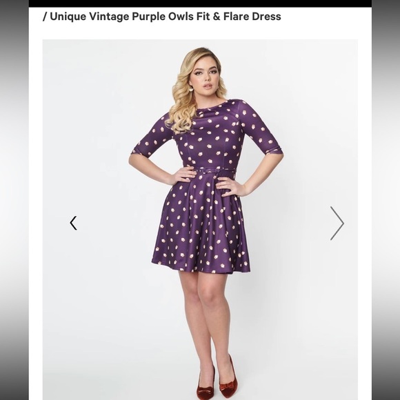 Unique Vintage Dresses & Skirts - Unique Vintage Owl Dress